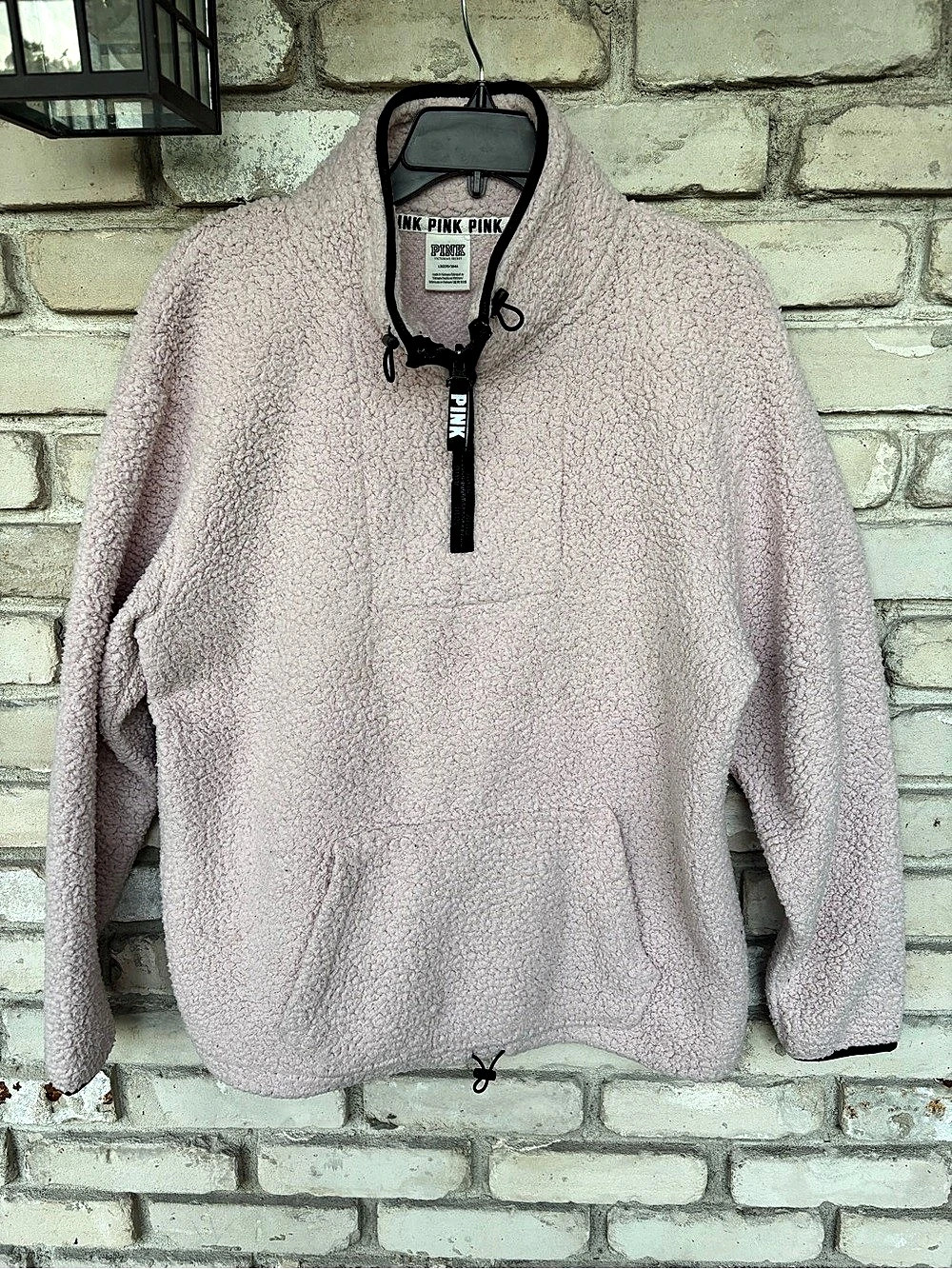 Victoria Secret PINK Fleece Quarter Zip Pullover jacket